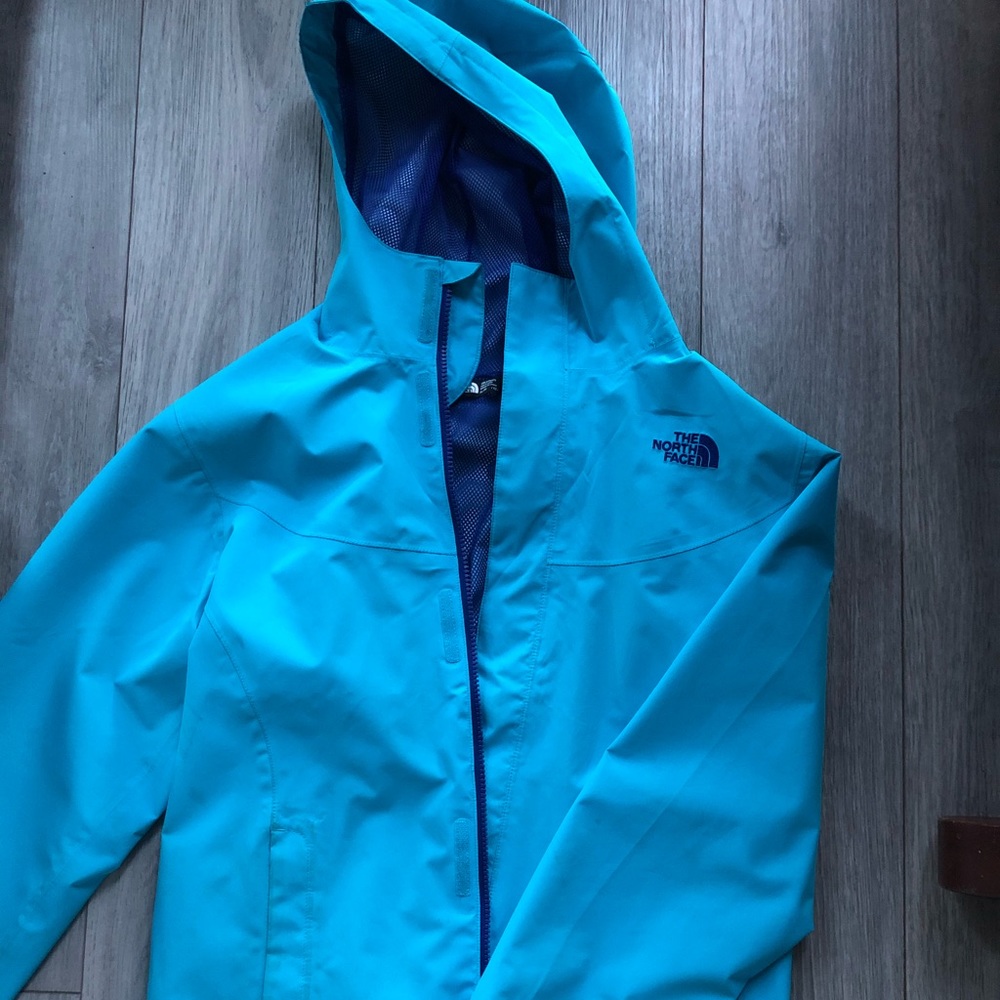 North Face Blue Rain Jacket